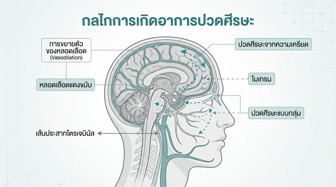 ทำไมเราถึงปวดหัว กลไกของอาการปวดหัว
