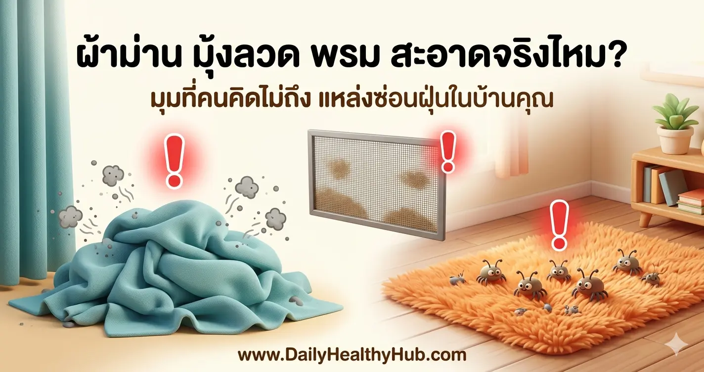 ผ้าม่าน มุ้งลวด พรม แหล่งซ่อนฝุ่นในบ้านที่มักถูกมองข้าม | DailyHealthyHub