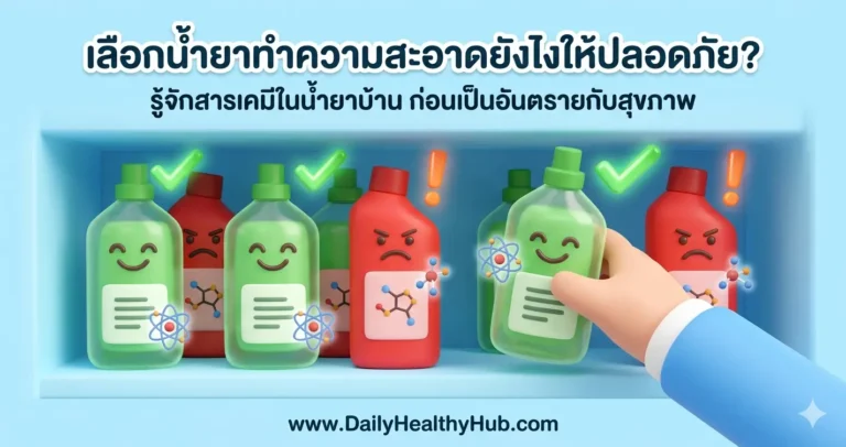 วิธีเลือกผลิตภัณฑ์ทำความสะอาดบ้านที่ปลอดภัย รู้จักสารเคมีก่อนใช้ | DailyHealthyHub