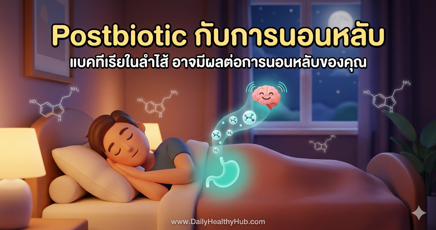 Postbiotic-กับการนอนหลับ-แบคทีเรียในลำไส้-มีผลต่อการนอนหลับ