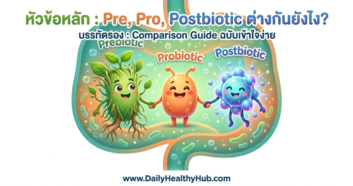 Pre-Pro-Postbiotic-ต่างกันยังไง-Comparison-Guide-ฉบับเข้าใจง่าย