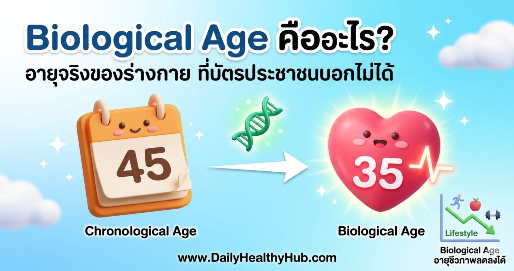 Biological Age คืออะไร? อายุจริงของร่างกายที่บัตรประชาชนไม่มีทางบอกคุณได้