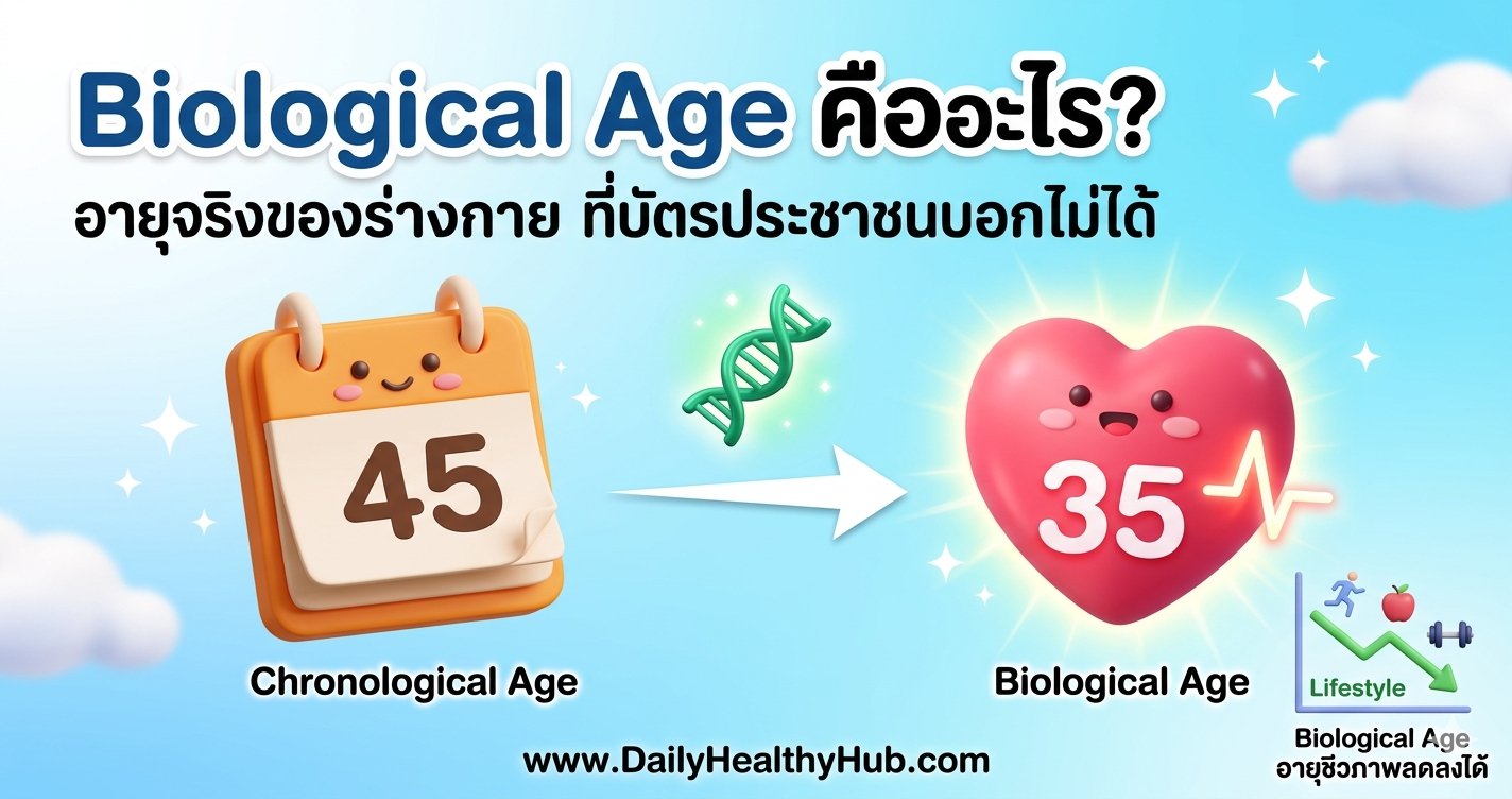 Biological Age คืออะไร อายุจริงของร่างกาย ที่บัตรประชาชนบอกไม่ได้