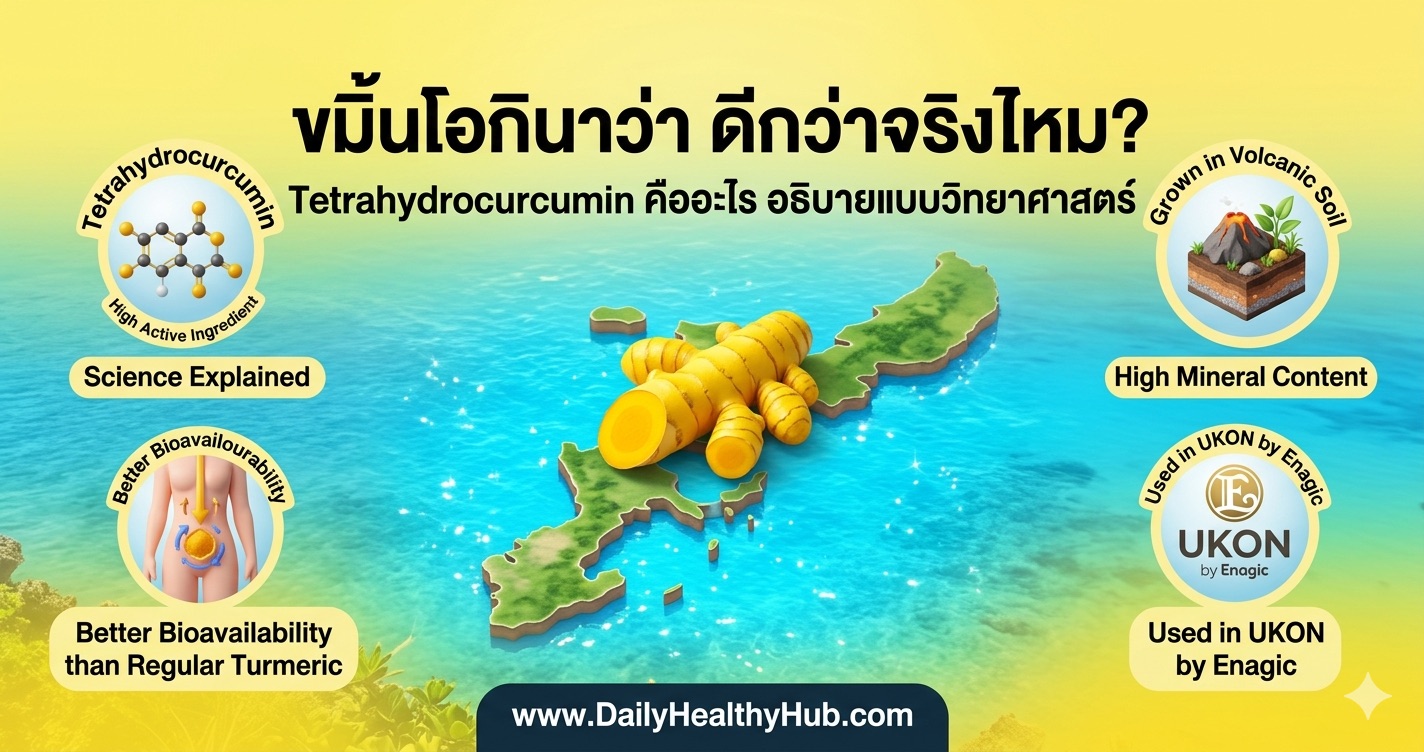 ขมิ้นโอกินาว่าดีกว่าจริงไหม Tetrahydrocurcumin คืออะไร อธิบายแบบวิทยาศาสตร์