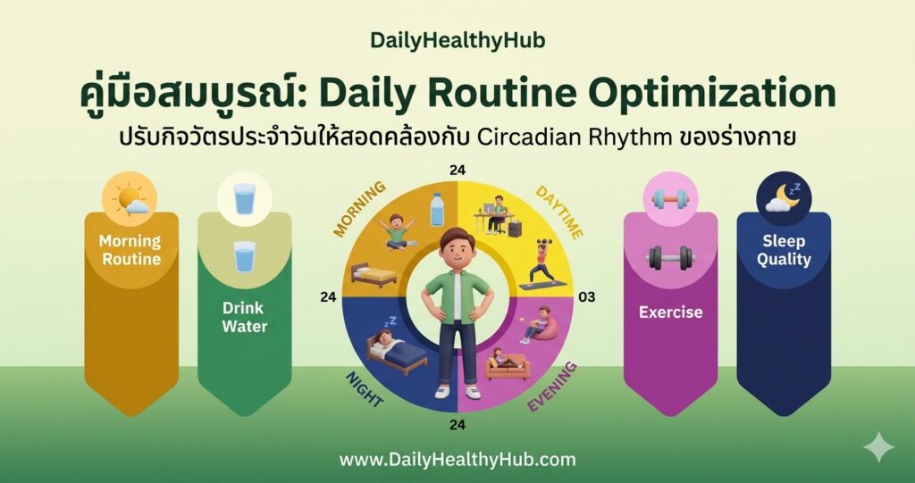 คู่มือสมบูรณ์: Daily Routine Optimization ปรับกิจวัตรประจำวันเพื่อสุขภาพที่ดีกว่า