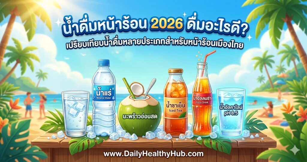น้ำดื่มหน้าร้อน : เลือกดื่มแบบไหน ดีต่อสุขภาพที่สุด