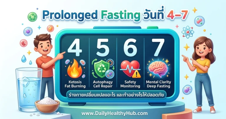 Prolonged Fasting วันที่ 4-7 อดอาหารระยะยาวอย่างปลอดภัย ต่อจาก 3 วัน
