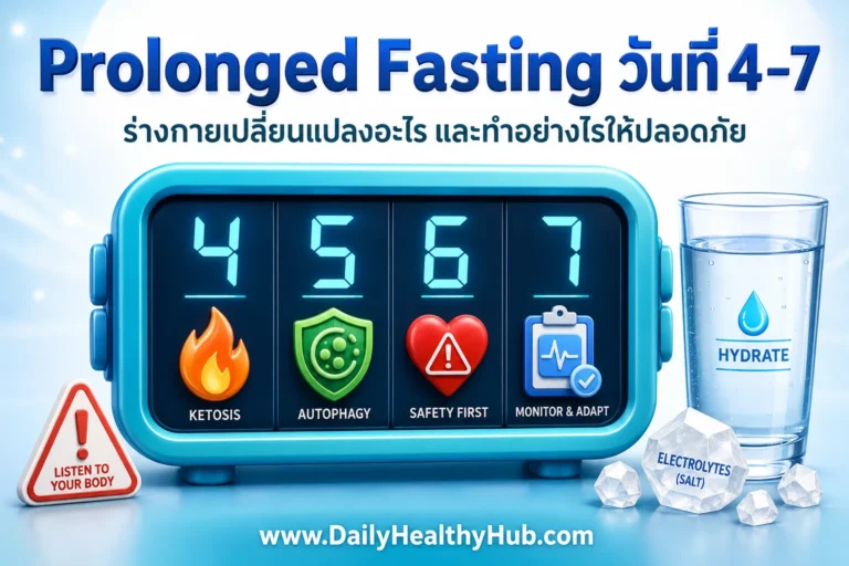 Prolonged Fasting วันที่ 4-7 ร่างกายเปลี่ยนแปลงอะไรบ้างและทำอย่างไรให้ปลอดภัย